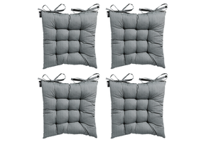 Madison -  Zitkussen Toscane Basic grey - Ca. 46x46 cm - Set van 4