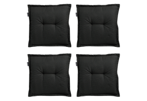 Madison -  Zitkussen Rib black - Ca. 50x50 cm - Set van 4