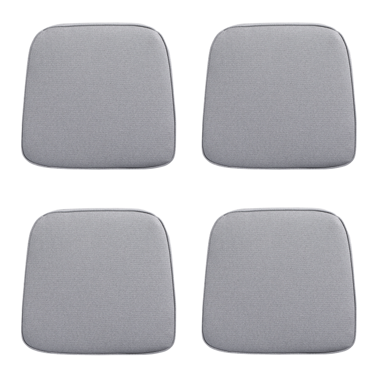 Madison -  Zitkussen Wicker Manchester light grey - Ca. 48x48 cm - Set van 4