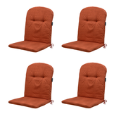 Madison -  Kuipstoelkussen Hoge Rug Basic terra - Ca. 96x45 cm - Set van 4
