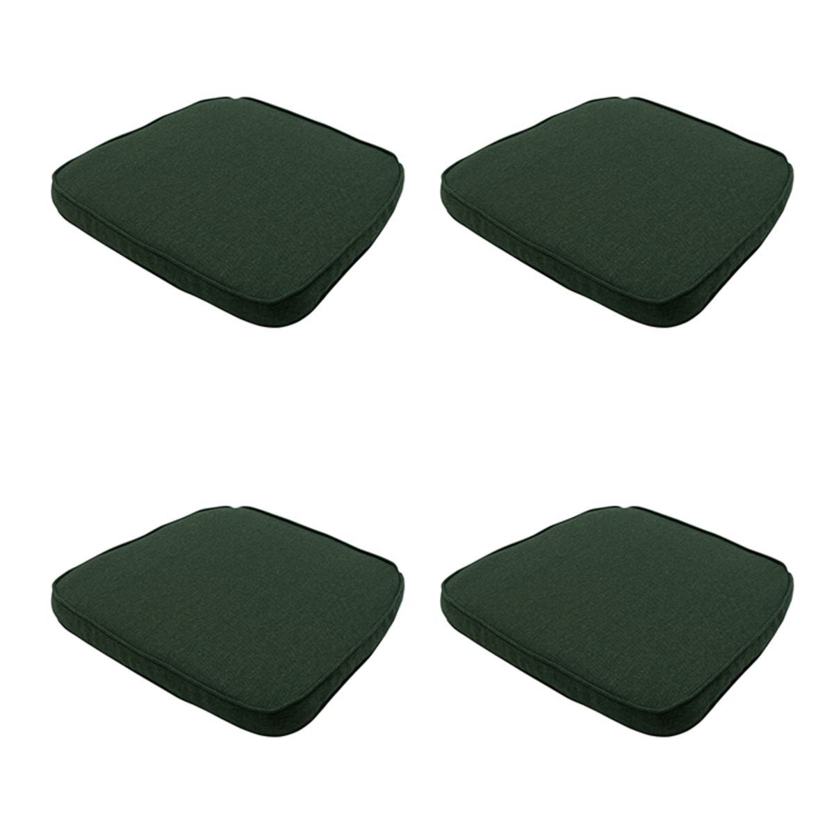 Madison -  Zitkussen Wicker Green canvas eco+ - Ca. 48x48 cm - Set van 4