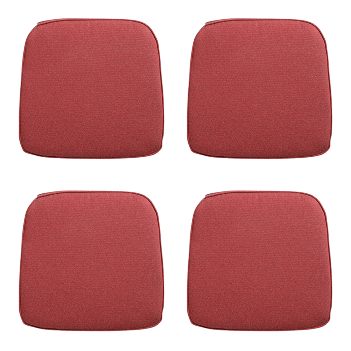 Madison -  Zitkussen Wicker Manchester red - Ca. 48x48 cm - Set van 4