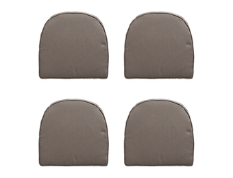 Madison -  Zitkussen Wicker York Rib liver - Ca. 48x48 cm - Set van 4