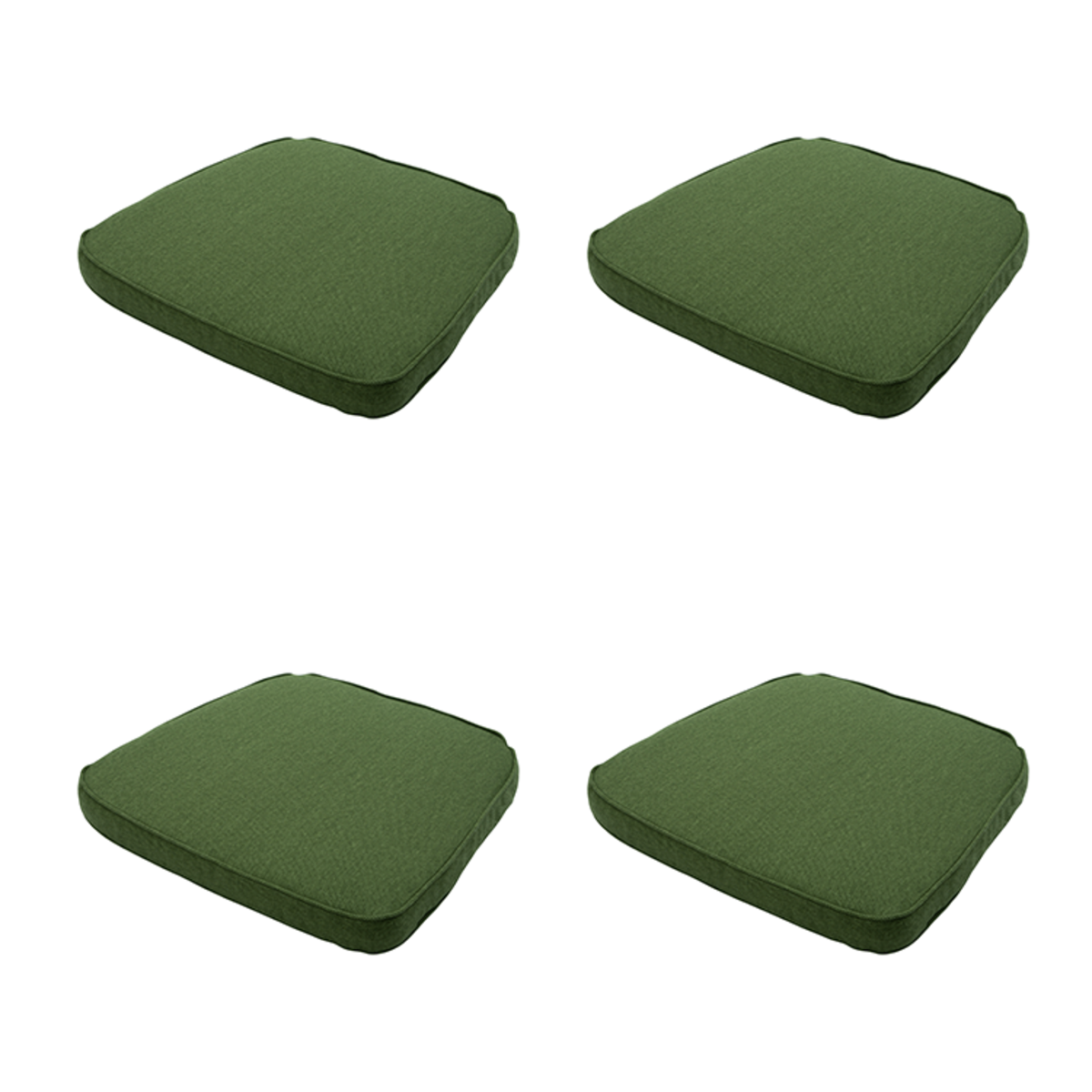 Madison -  Zitkussen Wicker Moss green canvas eco+ - Ca. 48x48 cm - Set van 4
