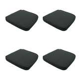 Madison -  Zitkussen Wicker Dark grey canvas eco+ - Ca. 48x48 cm - Set van 4
