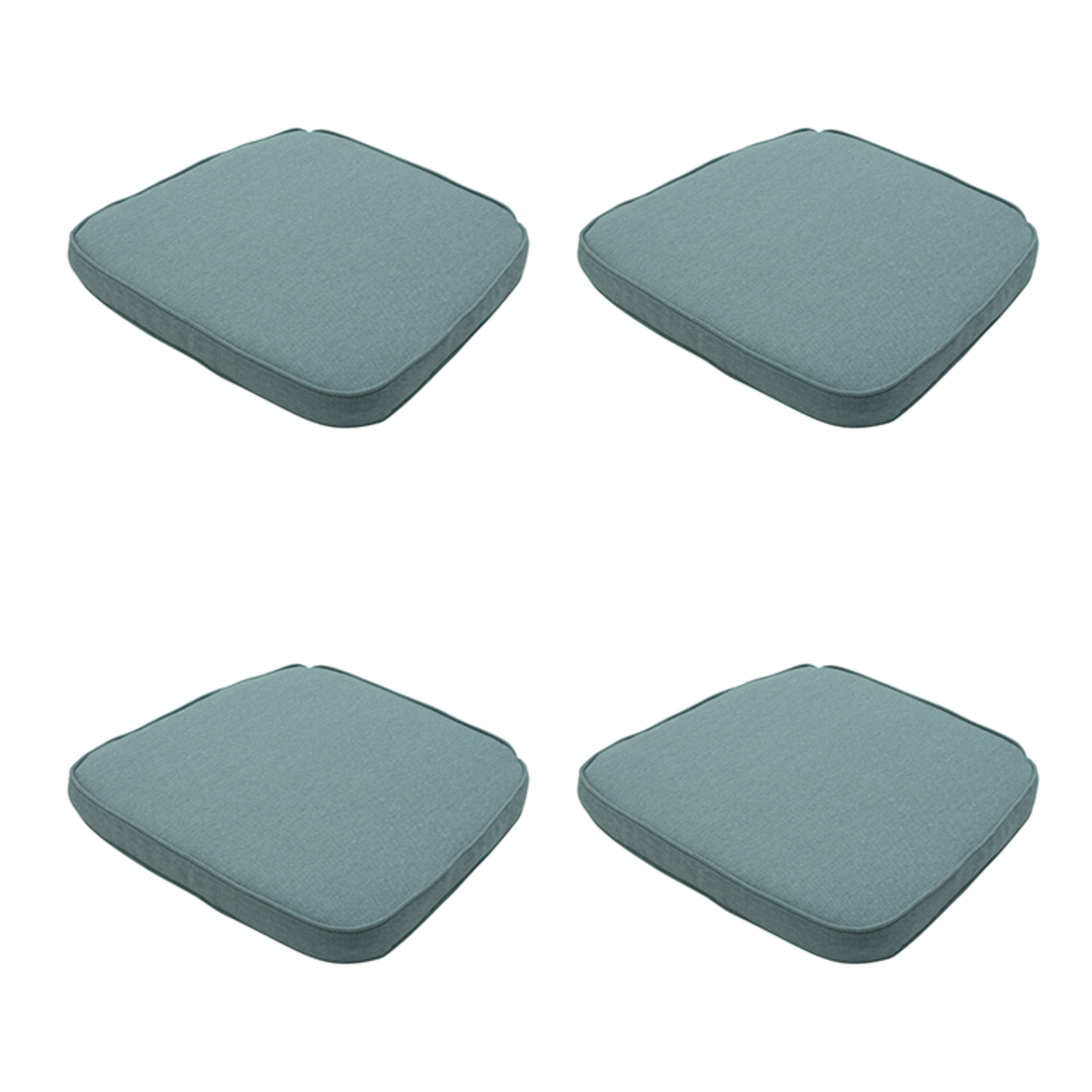 Madison -  Zitkussen Wicker Silver canvas eco+ - Ca. 48x48 cm - Set van 4