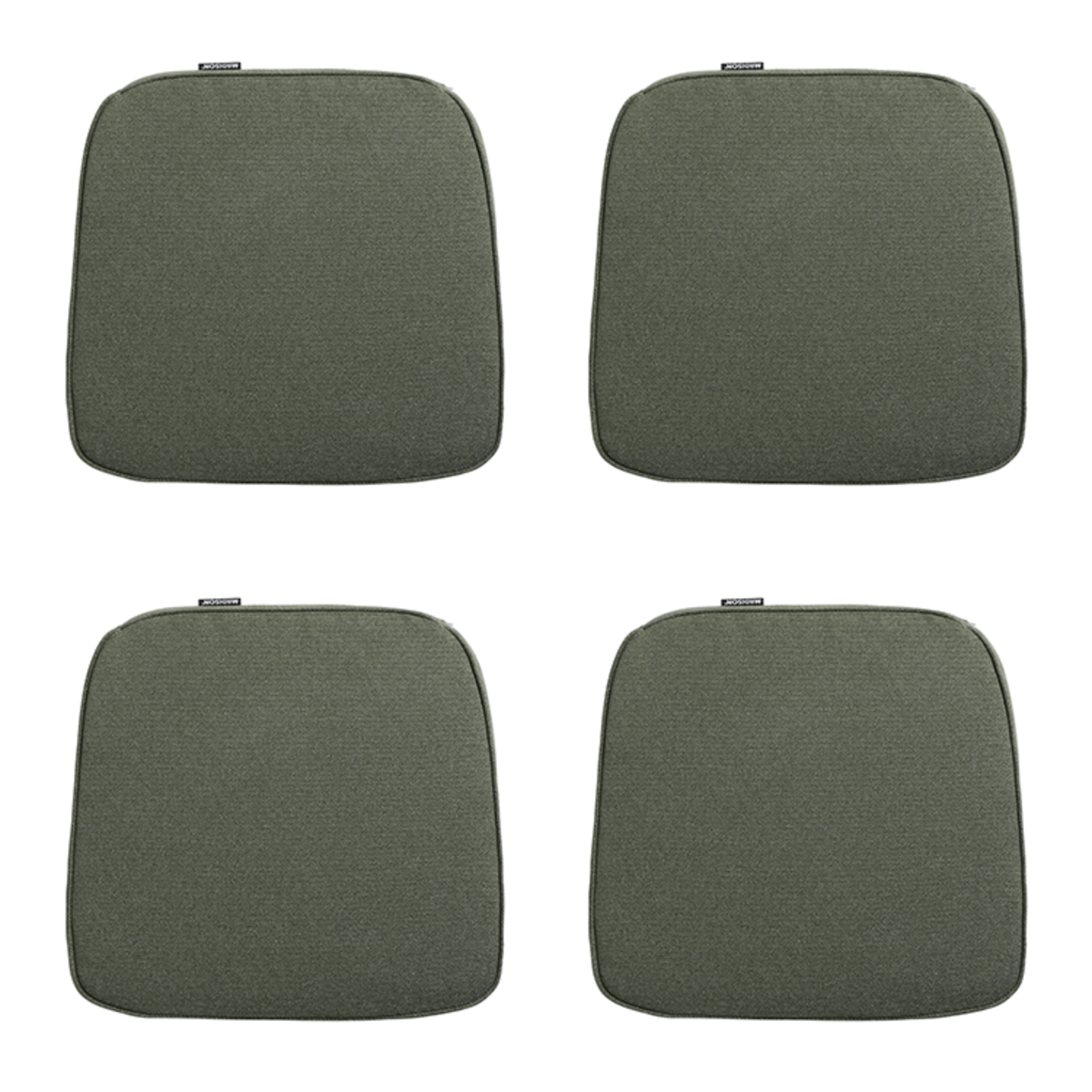 Madison -  Zitkussen Wicker Manchester green - Ca. 48x48 cm - Set van 4