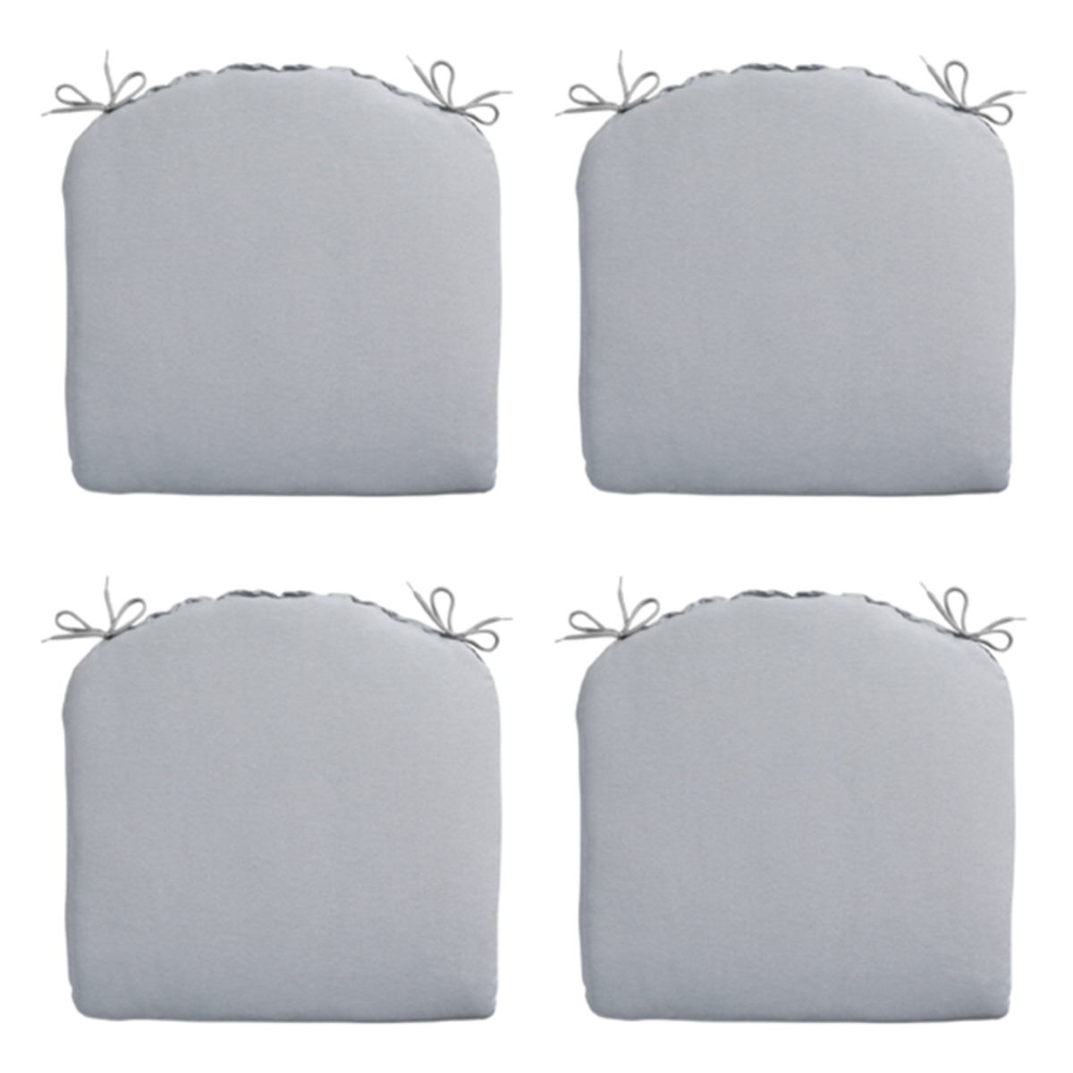 Madison -  Zitkussen Panama light grey - Ca. 46x48 cm - Set van 4