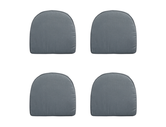 Madison -  Zitkussen Wicker York Rib grey - Ca. 48x48 cm - Set van 4