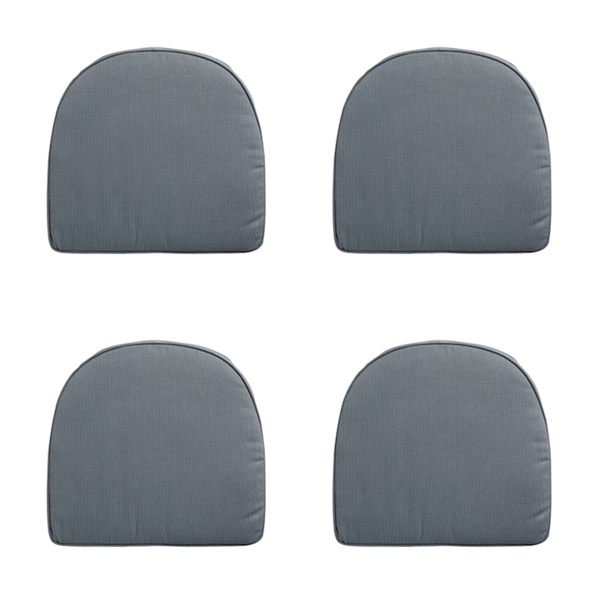 Madison -  Zitkussen Wicker York Rib grey - Ca. 48x48 cm - Set van 4