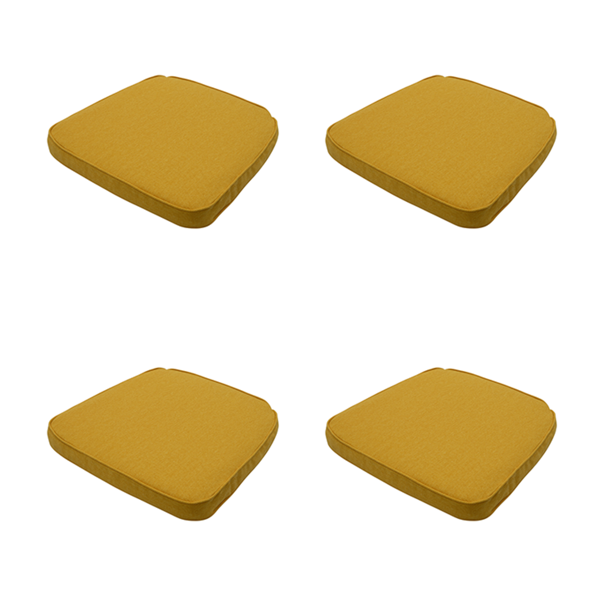 Madison -  Zitkussen Wicker Gold canvas eco+ - Ca. 48x48 cm - Set van 4