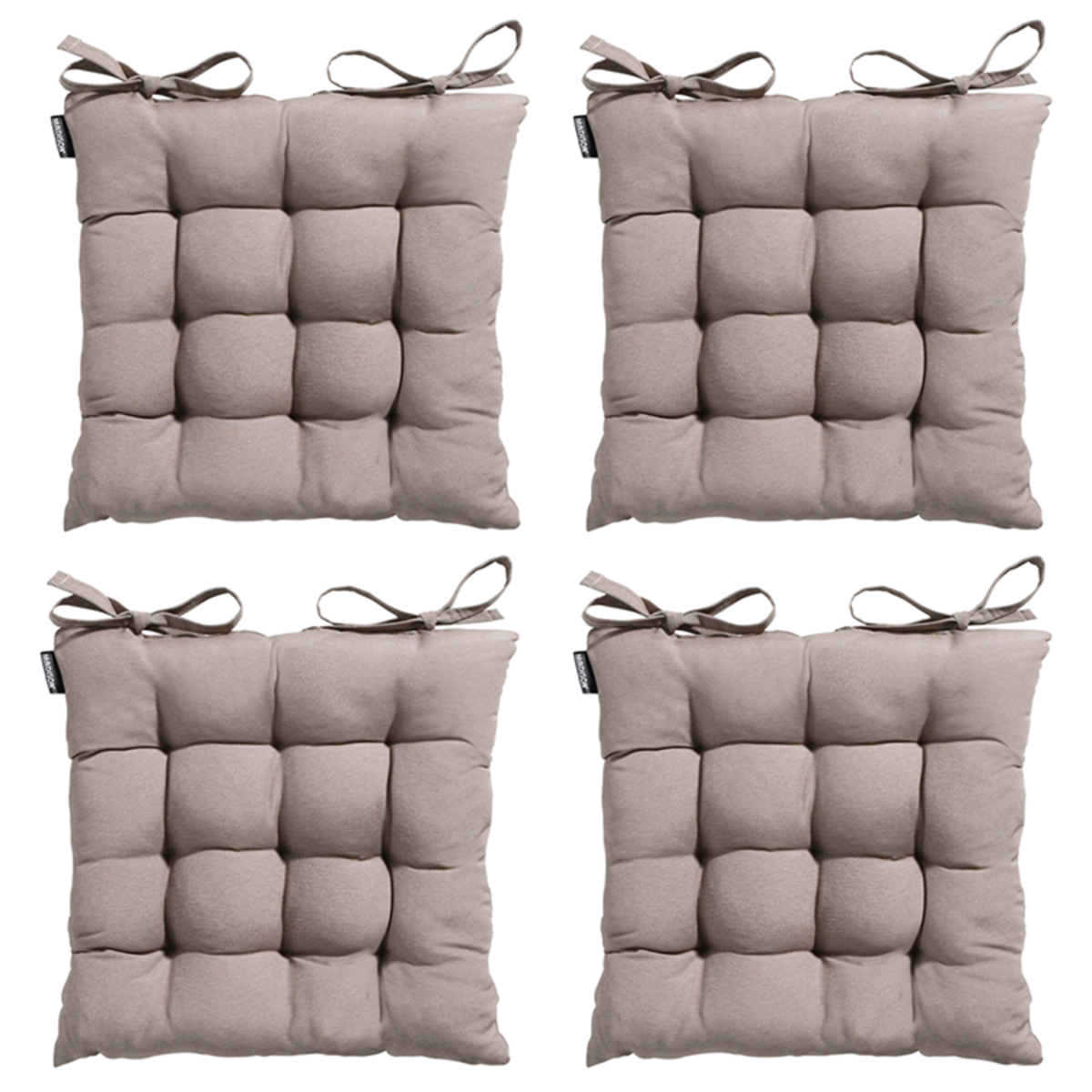 Madison -  Zitkussen Panama jute - Ca. 46x46 cm - Set van 4