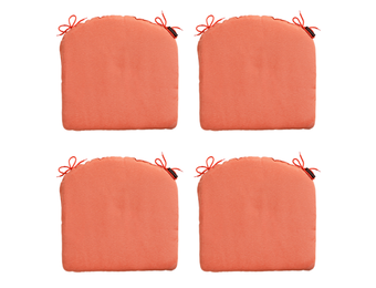 Madison -  Zitkussen Panama flame orange - Ca. 46x48 cm - Set van 4