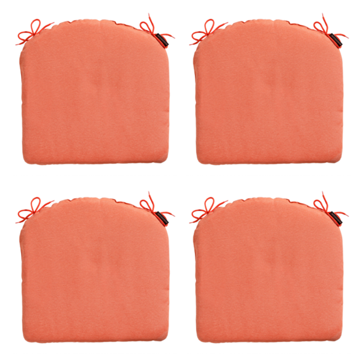 Madison -  Zitkussen Panama flame orange - Ca. 46x48 cm - Set van 4