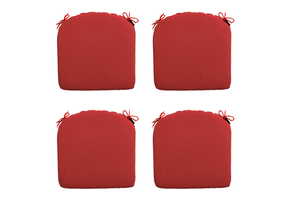 Madison -  Zitkussen Panama brick red - Ca. 46x48 cm - Set van 4