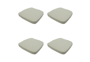 Madison -  Zitkussen Wicker Beige canvas eco+ - Ca. 48x48 cm - Set van 4