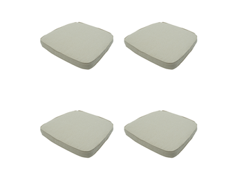 Madison -  Zitkussen Wicker Beige canvas eco+ - Ca. 48x48 cm - Set van 4