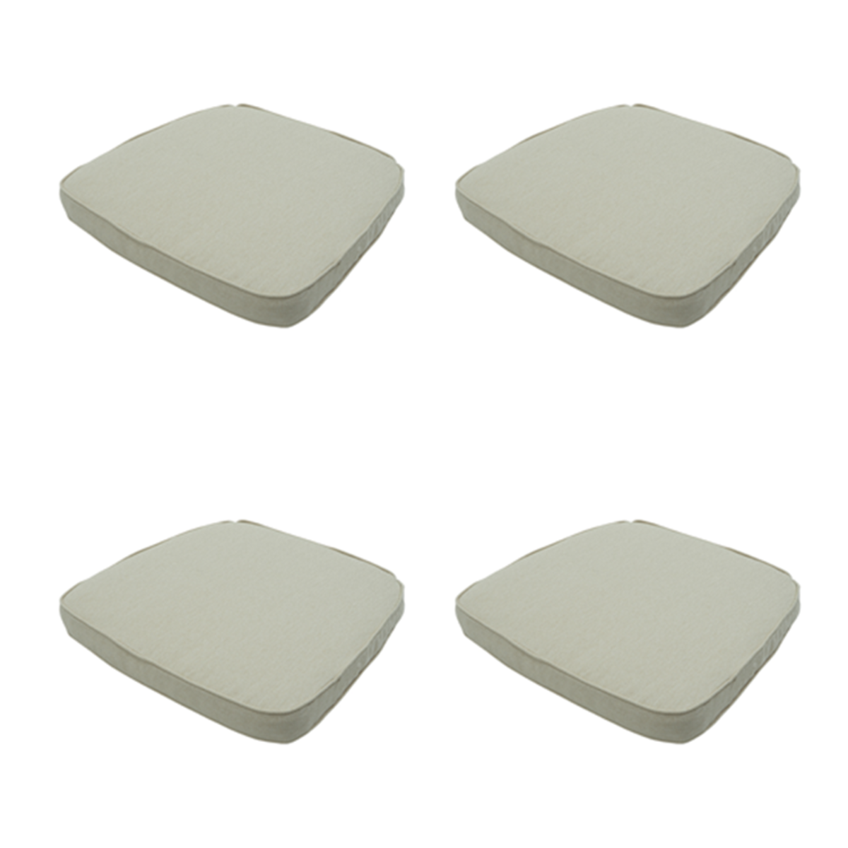 Madison -  Zitkussen Wicker Beige canvas eco+ - Ca. 48x48 cm - Set van 4