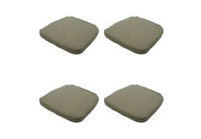 Canvas  - Zitkussen Wicker- Set van 4