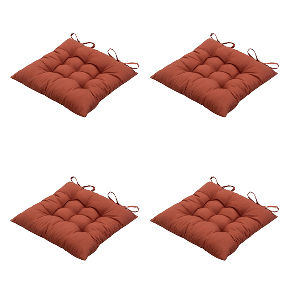 Madison -  Zitkussen Panama terra - Ca. 46x46 cm - Set van 4
