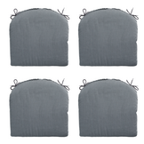 Madison -  Zitkussen Rib grey - Ca. 46x48 cm - Set van 4