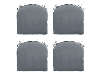 Madison -  Zitkussen Rib grey - Ca. 46x48 cm - Set van 4