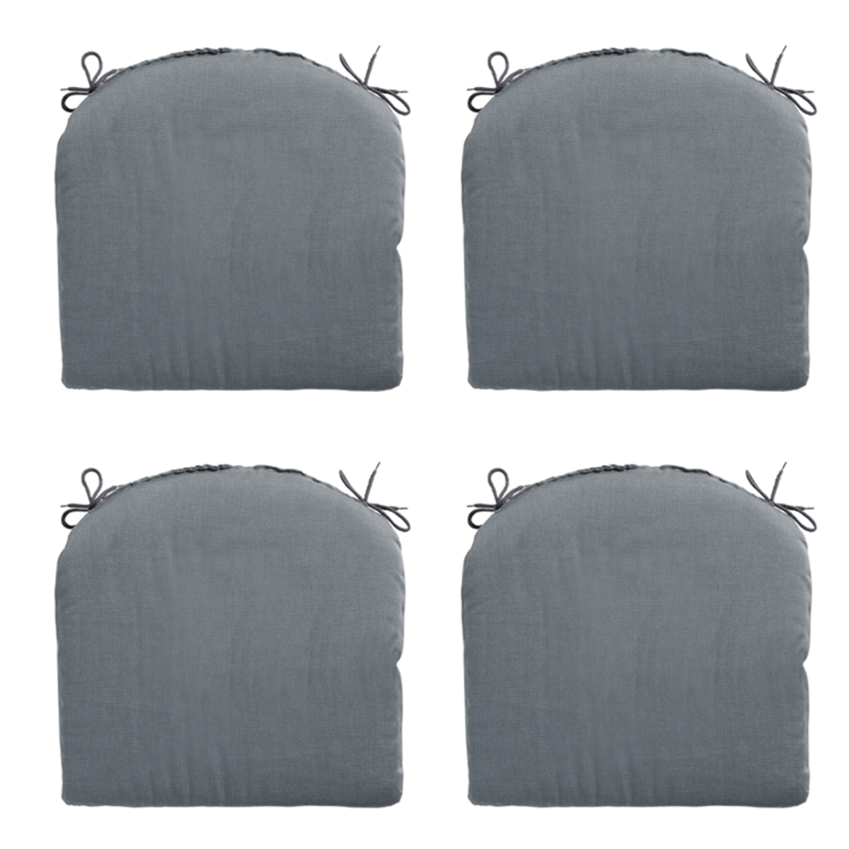 Madison -  Zitkussen Rib grey - Ca. 46x48 cm - Set van 4