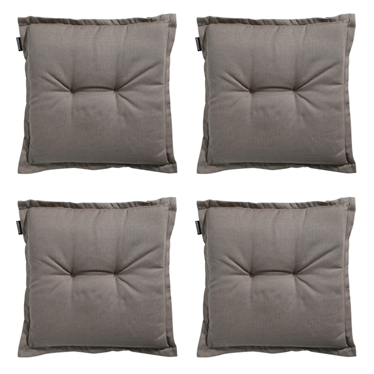 Madison -  Zitkussen Rib liver - Ca. 50x50 cm - Set van 4