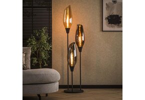 Hoyz Collection - Vloerlamp Cocoon XL Mix Glass - Zwart