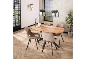 Hoyz Collection - Eetkamertafel 150 Arhus Solid - Massief Acacia Naturel