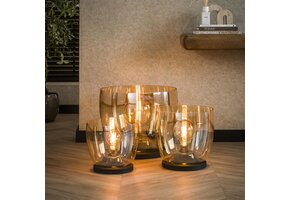 Hoyz Collection - Vloerlamp UP L - Amberkleurig Glas - Ø29