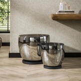 Hoyz Collection - Vloerlamp UP XXL - Smoke grijs Glas - Ø48