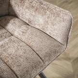 Hoyz Collection - Barstoel Raster Draaibaar - 2 Stuks - Rich Champagne