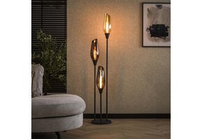 Hoyz Collection - Vloerlamp Cocoon Mix Glass  - Zwart
