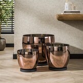 Hoyz Collection - Vloerlamp UP XL - Koperkleurig Glas - Ø33