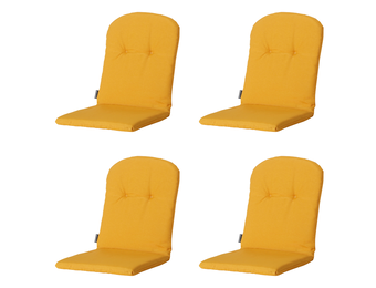 Madison -  Kuipstoelkussen Hoge Rug Panama golden glow - Ca. 96x45 cm - Set van 4