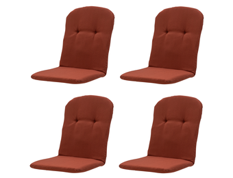 Madison -  Kuipstoelkussen Hoge Rug Panama terra - Ca. 96x45 cm - Set van 4