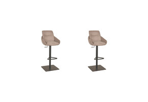 LABEL51 - Barstoel Beauty - Taupe - 89x52x113cm