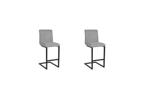 LABEL51 - Barstoel Milo - Zinc - 53x41x100cm - Set van 2