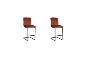 LABEL51 - Barstoel Milo - Rust - 53x41x100cm - Set van 2