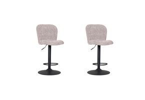 LABEL51 Barkruk Vino - Naturel - Elite - Gaslift - set van 2