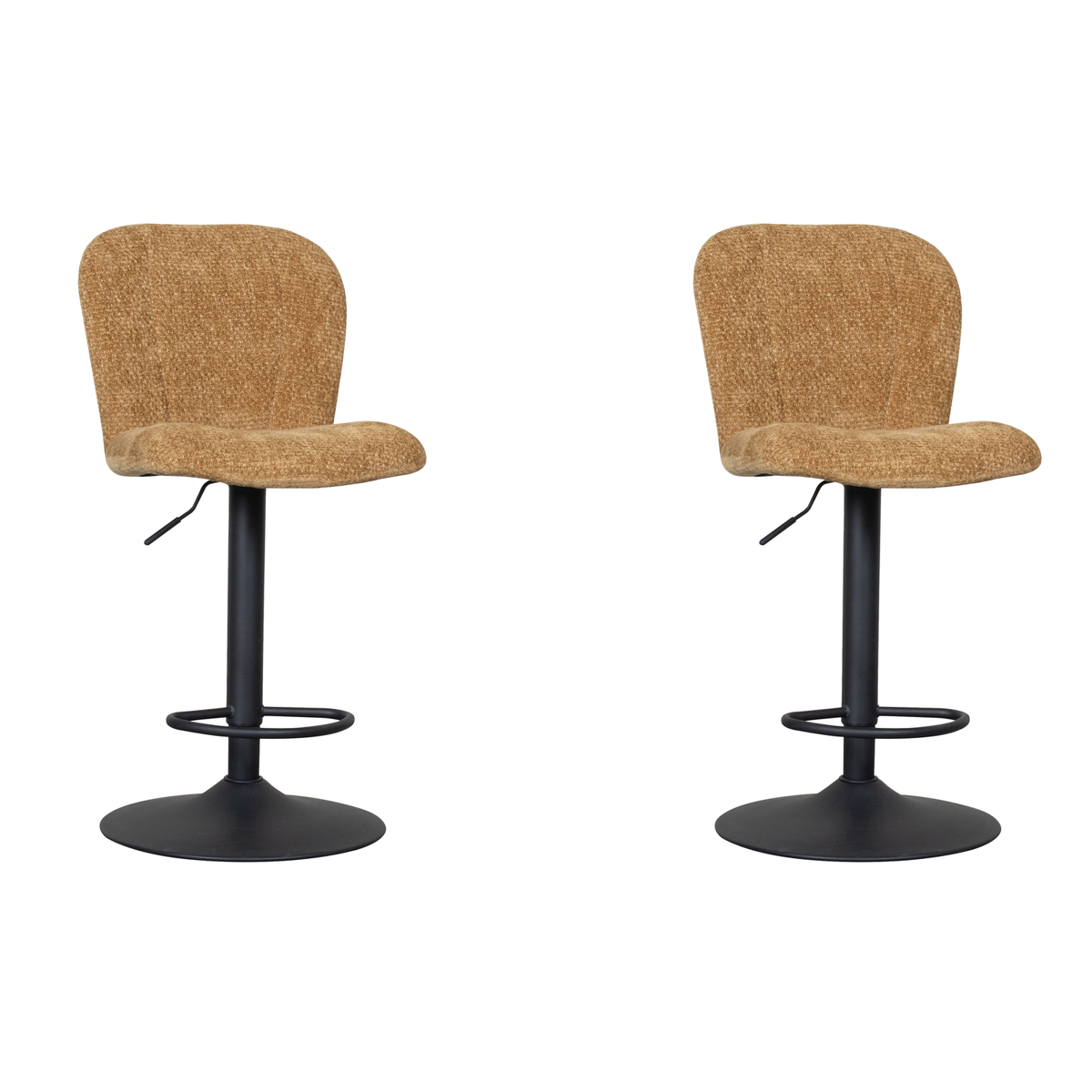 LABEL51 Barkruk Vino - Oker - Elite - Gaslift - set van 2