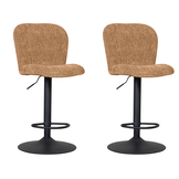 LABEL51 Barkruk Vino - Cognac - Elite - Gaslift - set van 2