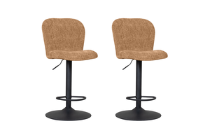 LABEL51 Barkruk Vino - Cognac - Elite - Gaslift - set van 2