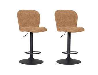 LABEL51 Barkruk Vino - Cognac - Elite - Gaslift - set van 2