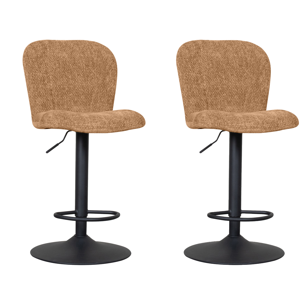 LABEL51 Barkruk Vino - Cognac - Elite - Gaslift - set van 2