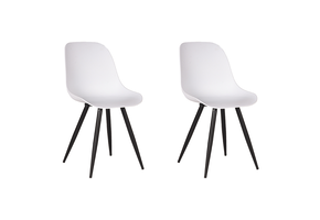 LABEL51 Eetkamerstoel Monza - Wit - Kunststof