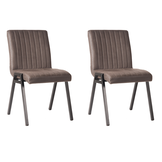 LABEL51 Eetkamerstoel Matz - Antraciet - Microfiber