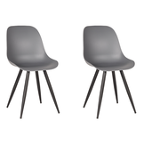 LABEL51 Eetkamerstoel Monza - Antraciet - Kunststof