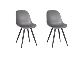 LABEL51 Eetkamerstoel Monza - Antraciet - Kunststof